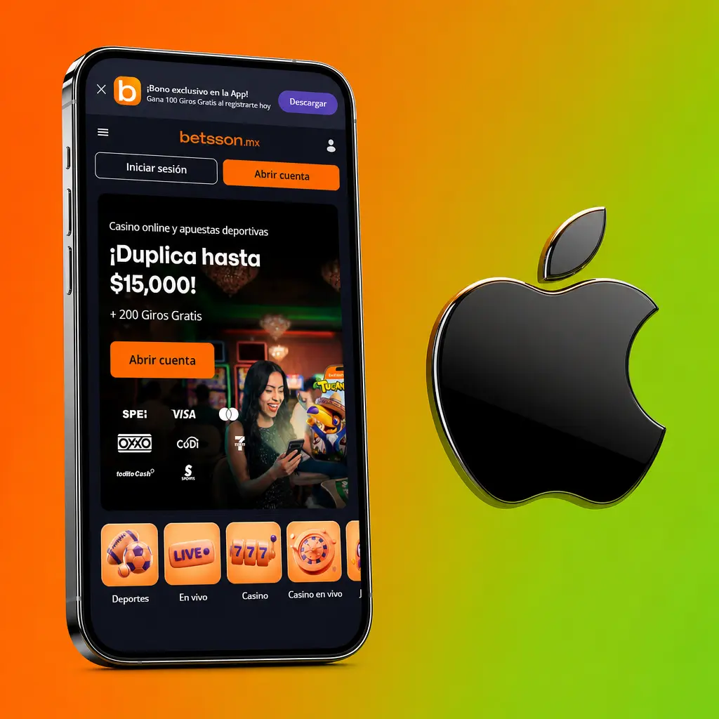 Aplicación PWA de Betsson para iPhone y iPad con iOS 13 o superior, instalable desde Safari sin ocupar espacio extra